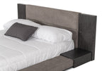 Lit Eastern King Nova Domus Jagger gris moderne, modèle VGMABR-55-GRY-BED-EK