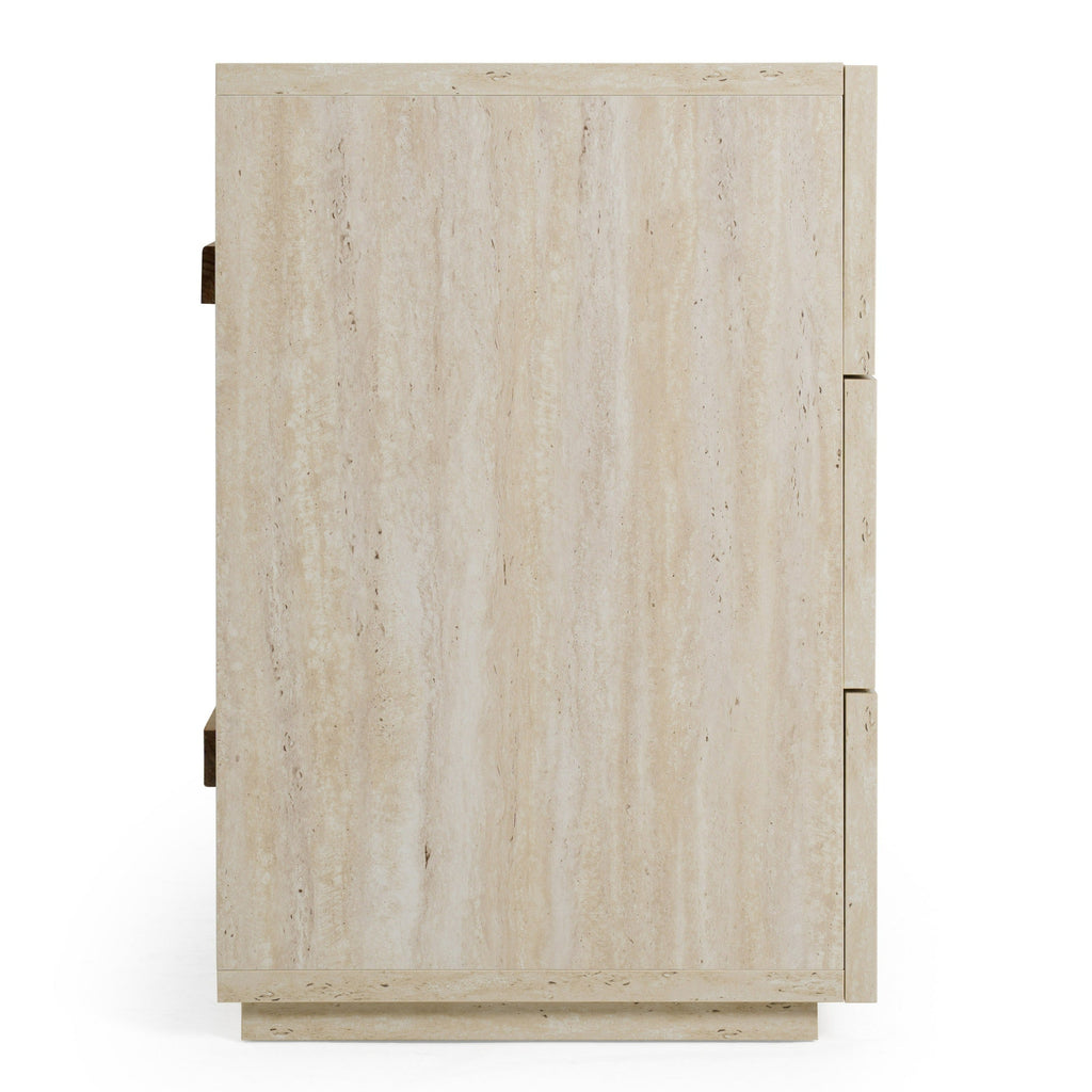 Lamod Italia Lago Modern Faux Travertine Dresser Model VGAC-LAGO-DRS