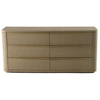 Modrest Lois Modern Beige Shagreen & Brass Dresser Model VGVC-J2408-D