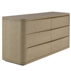 Modrest Lois Modern Beige Shagreen & Brass Dresser Model VGVC-J2408-D