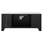 ACME Noralie Mirrored & Faux Diamonds TV Stand with Fireplace & LED Model LV00317