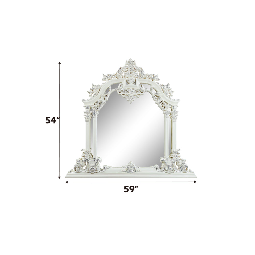 ACME Vanaheim Antique White Mirror Model LV00807