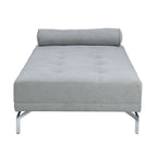 ACME Quenti Gray Melange Velvet Sofa Bed with Pillow Model LV00826