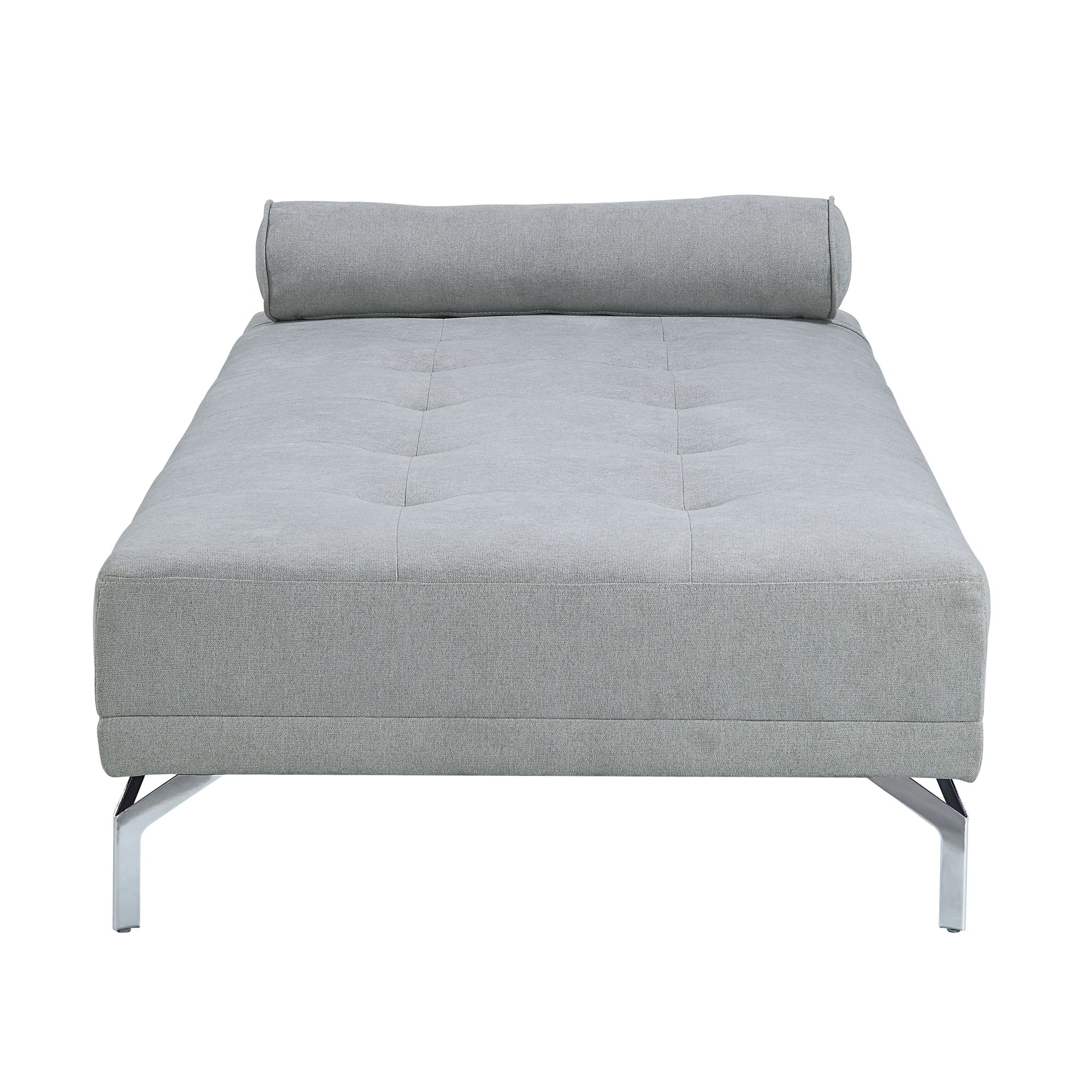 ACME Quenti Gray Melange Velvet Sofa Bed with Pillow Model LV00826