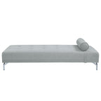 ACME Quenti Gray Melange Velvet Sofa Bed with Pillow Model LV00826