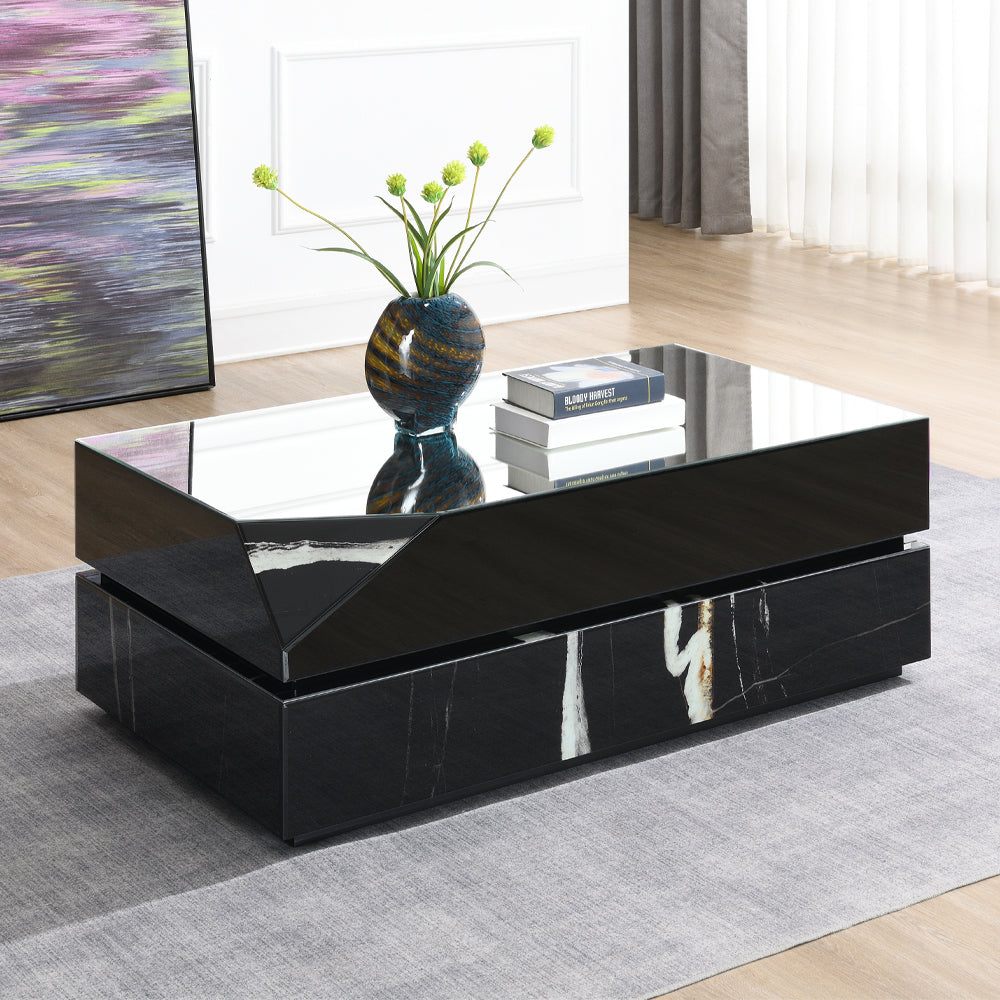 ACME Drisana Black Mirrored Coffee Table Model LV03865