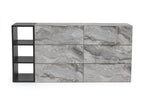 Nova Domus Maranello Modern Grey Wash & Faux Marble Dresser Model VGMAMQT-S25-BR-121-GRY-DRS