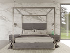 Modrest Arlene Modern Grey Elm & Stainless Steel Bedroom Set Model VGVCBD008A-SET