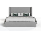 Modrest Byrne & Asus Modern Grey Fabric & Elm Grey 4 Piece Bedroom Set Model VGEVVG713-GRY-4PC