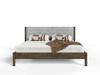 Modrest Carolina Modern Grey Fabric & Wenge Bedroom Set Model VGMA-BR-167-SET-WNG