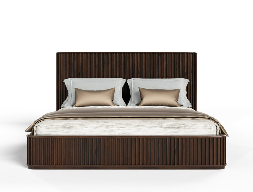 Modrest Fields Modern Walnut Acacia Bedroom Set Model VGWD-VGD3-SET-WAL
