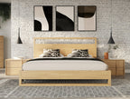Eastern King Nova Domus Berlin Modern Natural Oak Bedroom Set Model VGMA-BR-92-SET-NAT-EK
