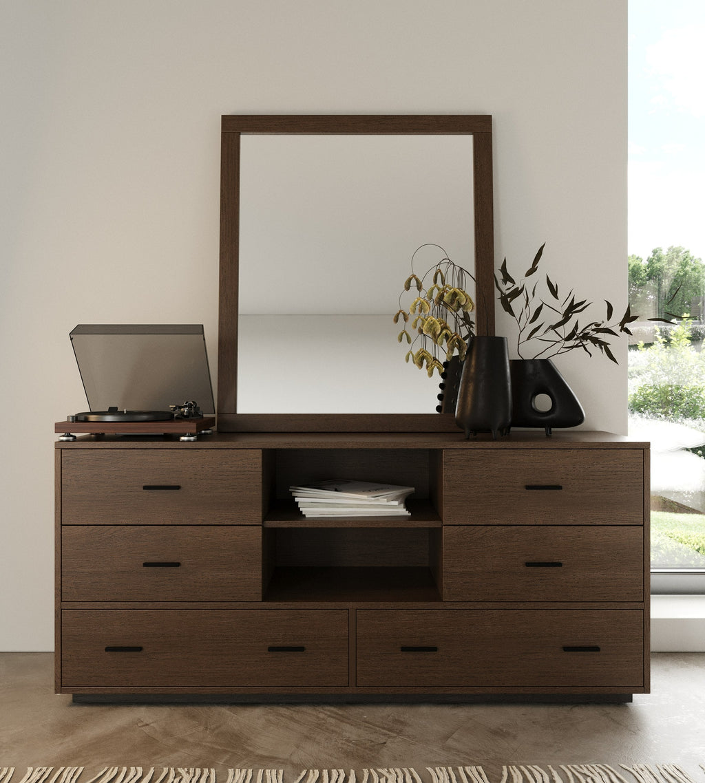 Nova Domus Fantasia Contemporary Dark Walnut Dresser Model VGWDHL-W03