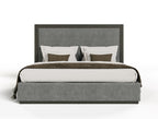 Nova Domus Santa Barbara & Santa Monica Modern Grey Fabric & Grey Wash Bedroom Set Model VGMA-BR-152-BR-144-SET-GRY