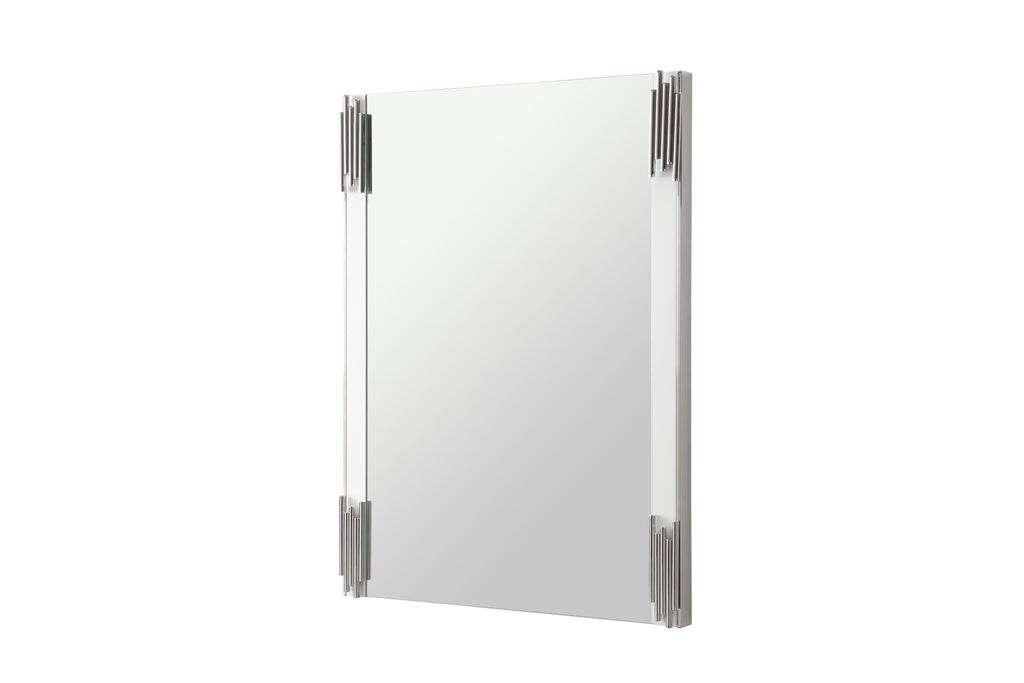 Modrest Token Modern White & Stainless Steel Bedroom Set Model VGVCBD815-SET-WHT