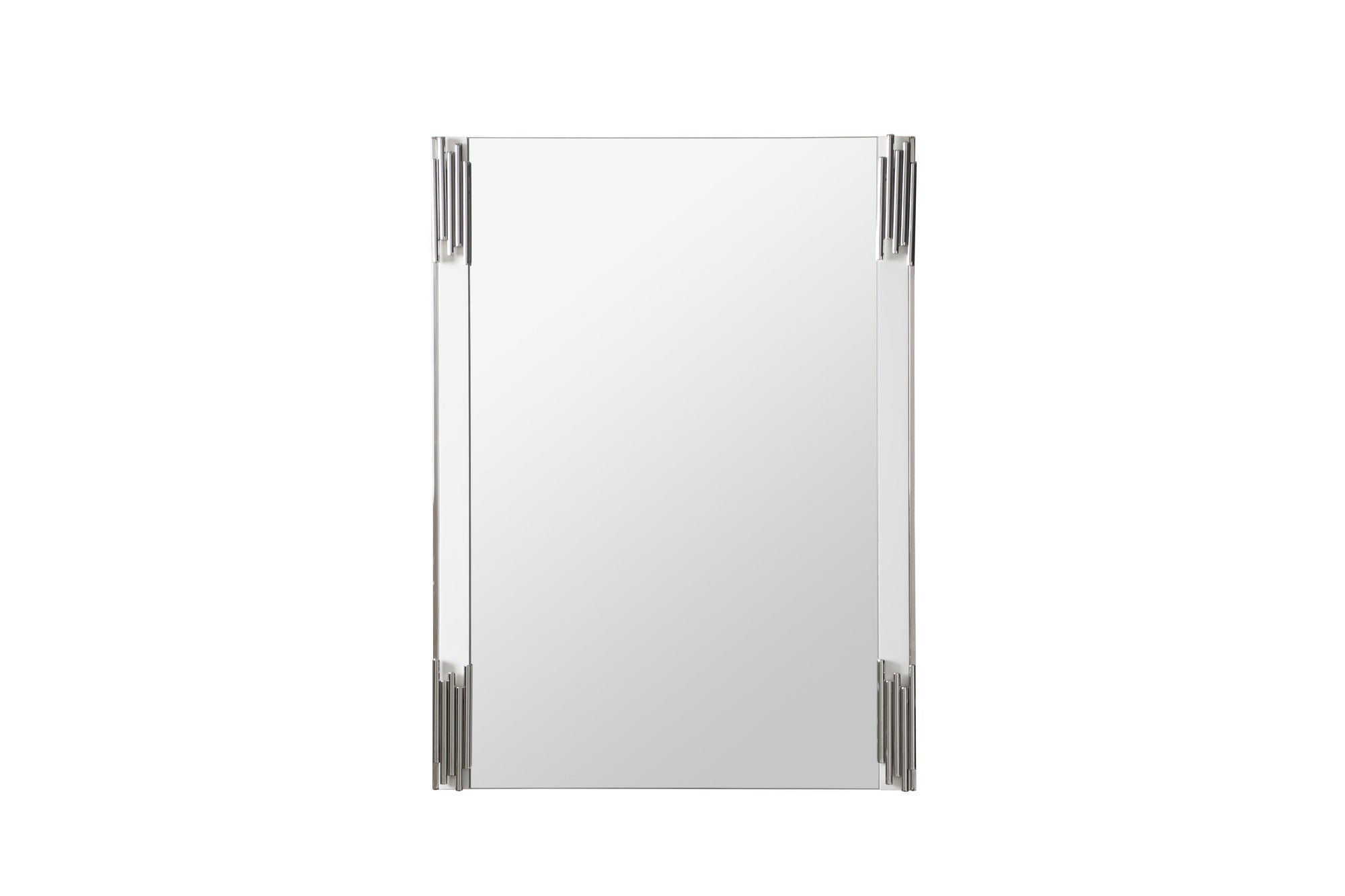 Modrest Token Modern White & Stainless Steel Bedroom Set Model VGVCBD815-SET-WHT