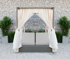Renava Marin Outdoor Beige Canopy Sunbed Model VGATRABD-106-BGE