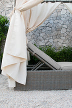 Renava Marin Outdoor Beige Canopy Sunbed Model VGATRABD-106-BGE