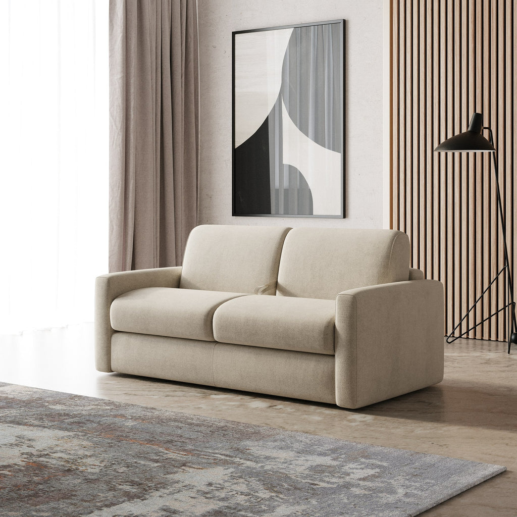 Lamod Italia Revers Italian Modern Sand Fabric Full Sofabed Model VGDTREVERS-140-SAND