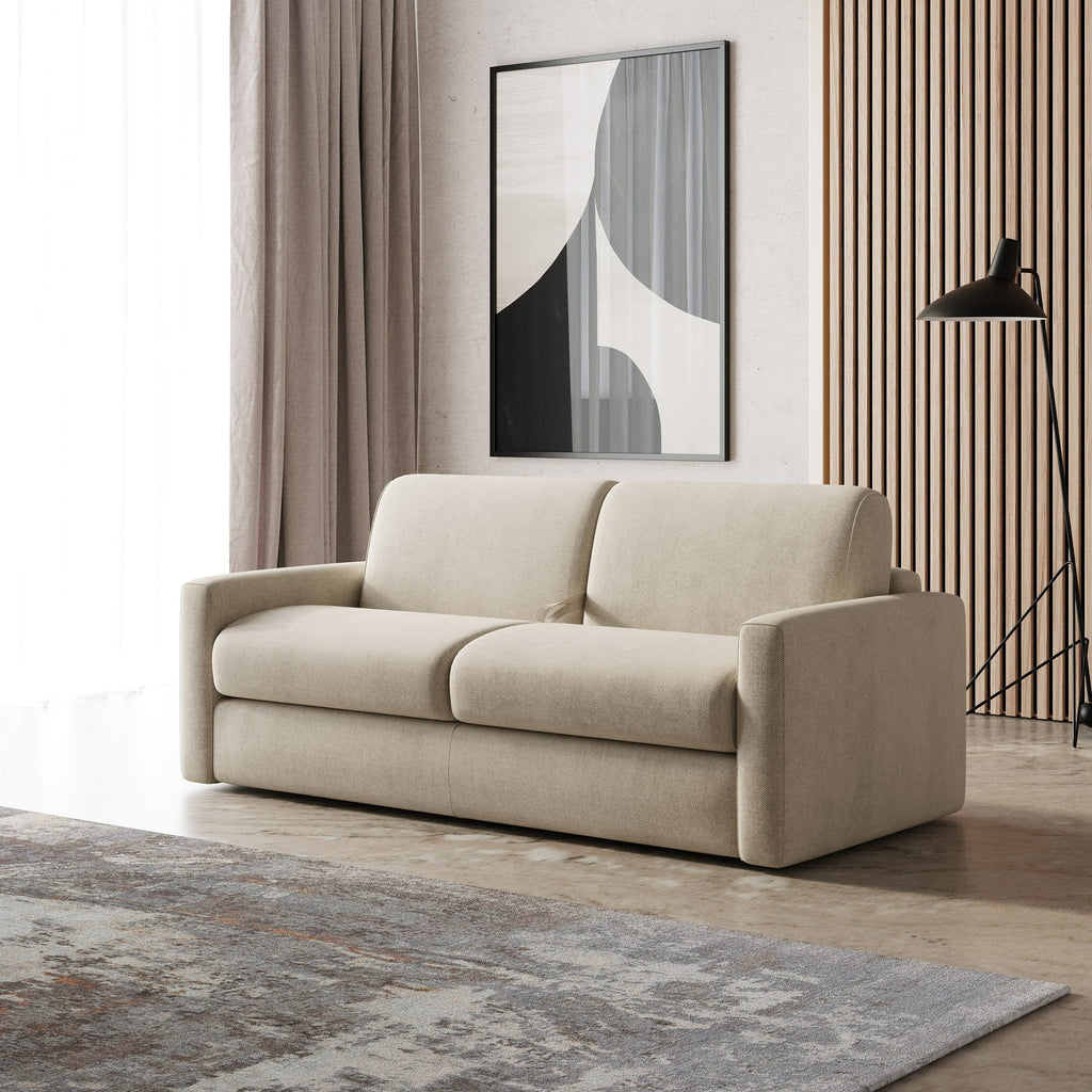 Lamod Italia Revers Italian Modern Sand Fabric Queen Sofa Bed Model VGDTREVERS-160-SAND