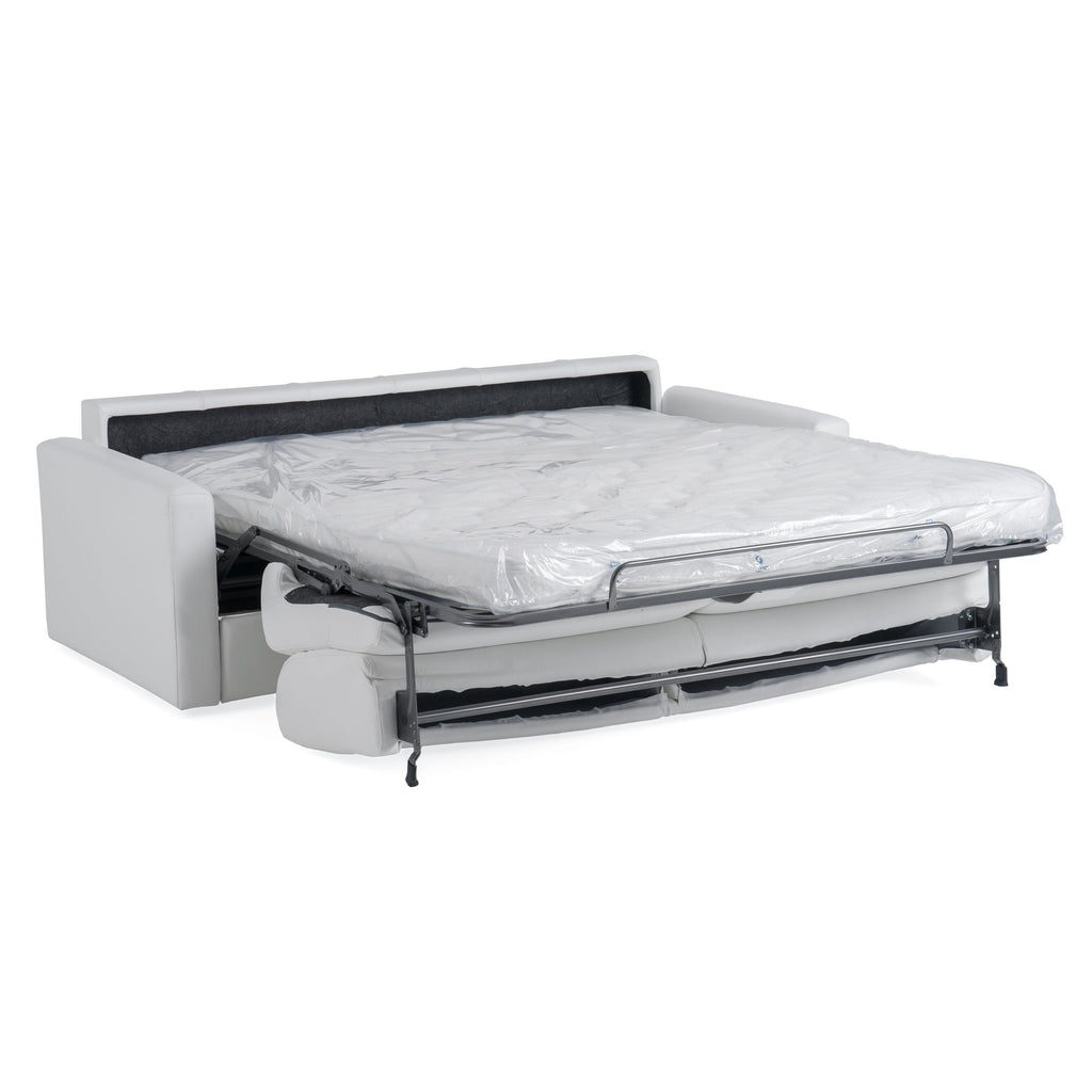 Lamod Italia Revers Italian Modern White Leather Queen Sofabed Model VGDTREVERS-160-wHITE