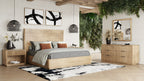 Queen Nova Domus Santa Monica Modern Natural Oak Bedroom Set Model VGMABR-144-SET-Q