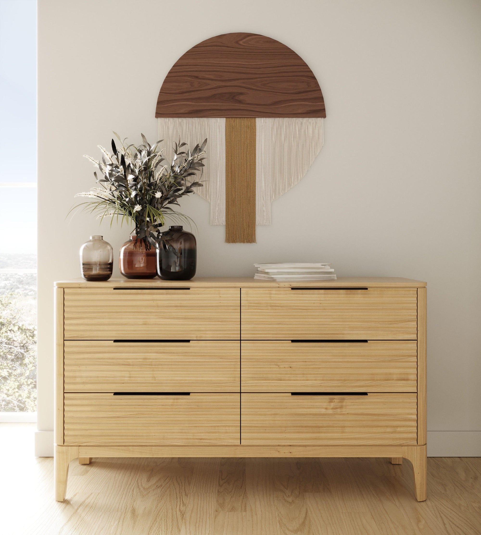 Modrest Seattle Modern Natural Oak Dresser Model VGWD-SEA-DR06