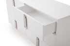 Modrest Token Modern White & Stainless Steel Dresser Model VGVCJ815-WHT-DRS