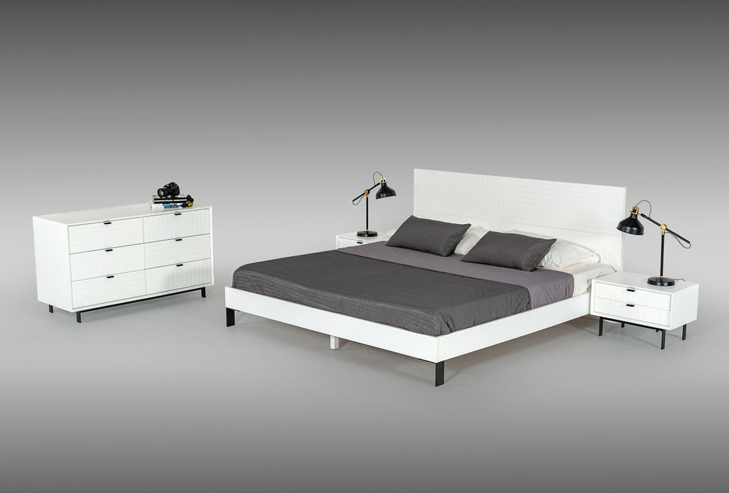 Nova Domus Valencia Contemporary White Bedroom Set Model VGMABR-76-SET