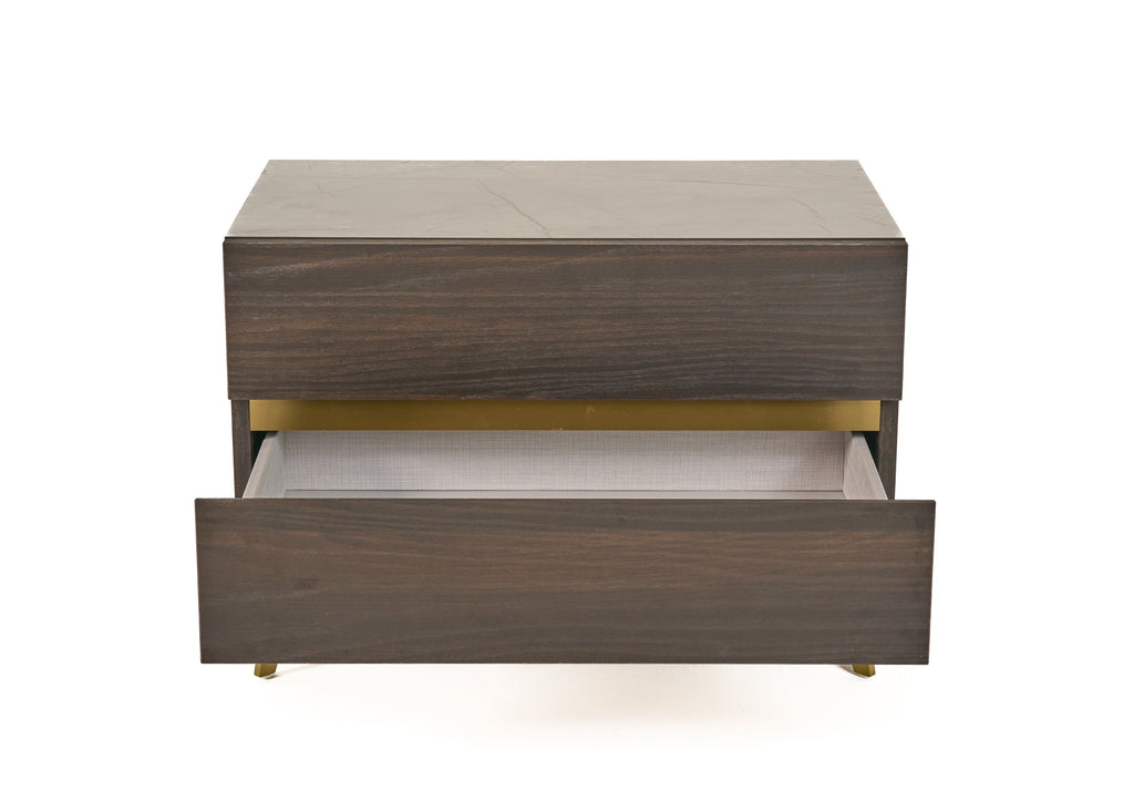 Nova Domus Velondra Modern Eucalypto & Marble 4 Piece Bedroom Set Model VGACVELONDRA-BED-4PCSET