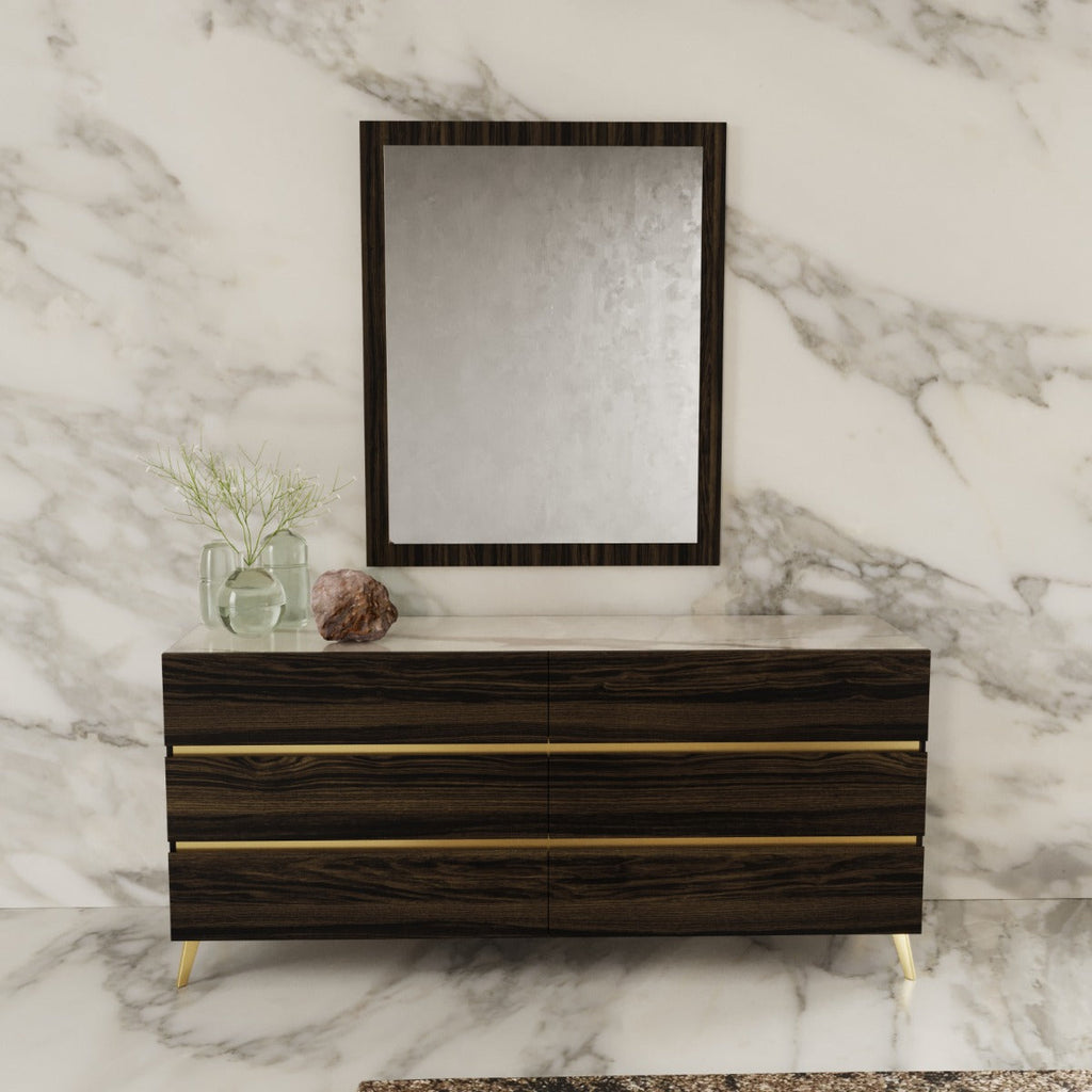 Nova Domus Velondra Modern Eucalypto & Marble Dresser Model VGACVELONDRA-DRS
