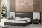 Nova Domus Velondra Eastern King Modern Eucalypto & Marble Bed With Two Nightstands Model VGACVELONDRA-BED-2NS-EK