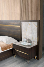 Nova Domus Velondra Modern Eucalypto & Marble Bedroom Set Model VGACVELONDRA-BED-SET