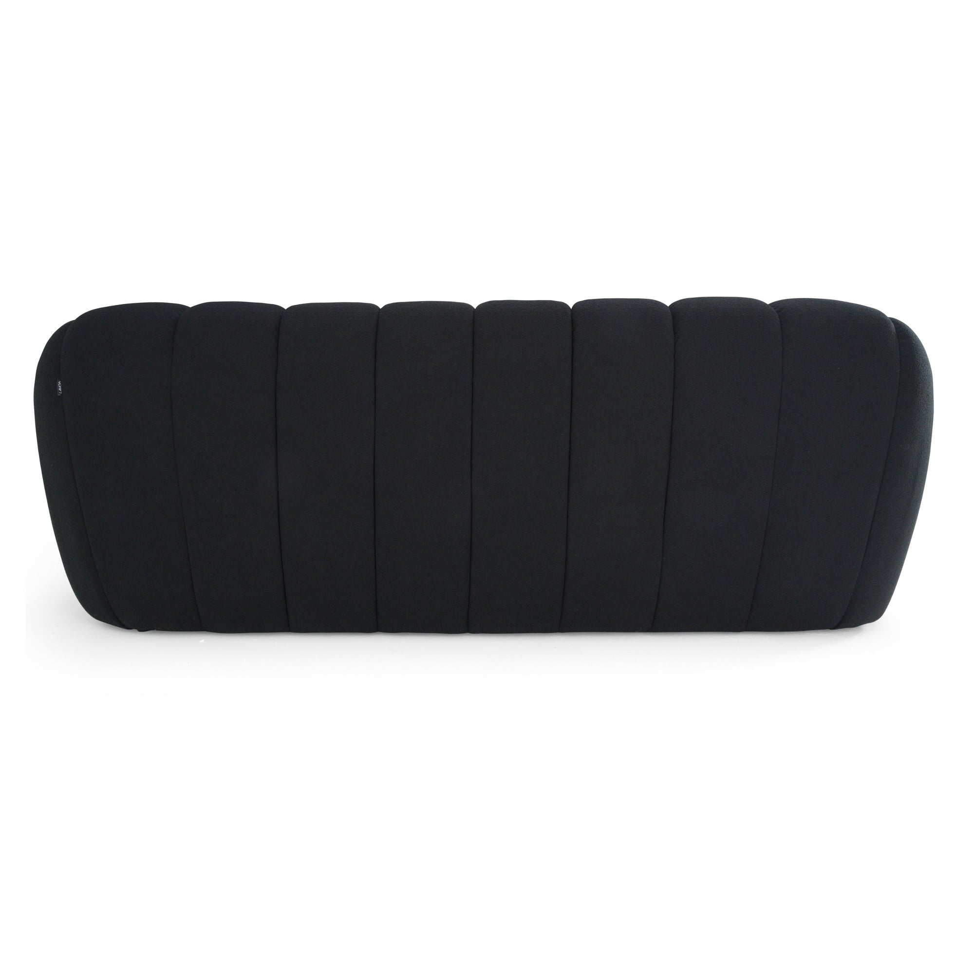 Lit moderne en tissu noir Divani Casa Yolonda, modèle VGEV-A127-BLK